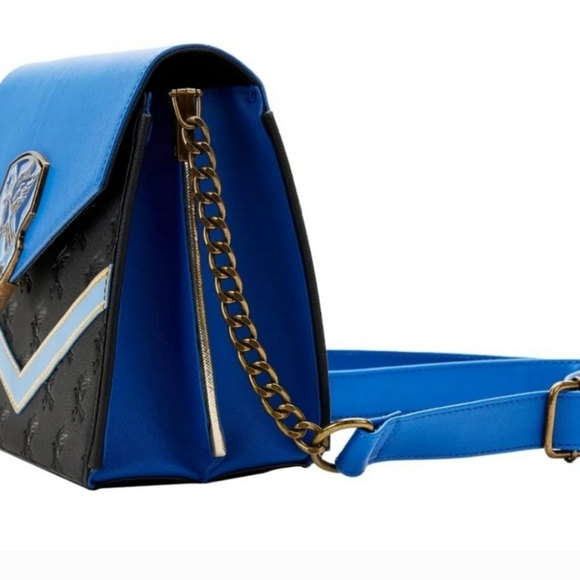 LOUNGEFLY | Harry Potter Ravenclaw House Chain Strap Crossbody Bag, BRAND NEW! - Picture 6 of 15